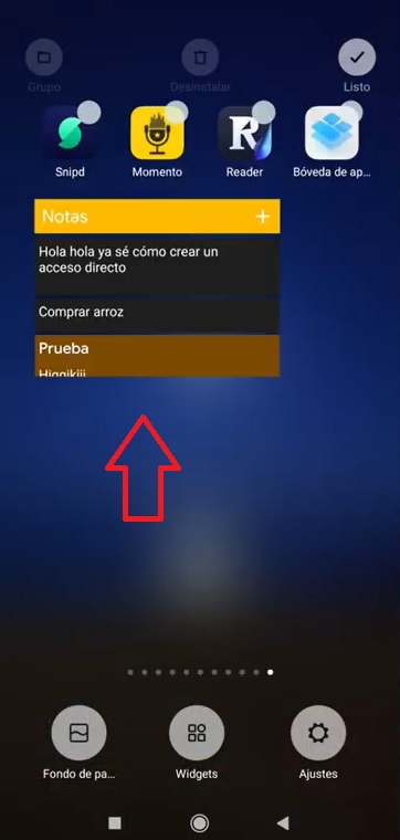 Widget lista de notas - Tutorial de Google Keep en español